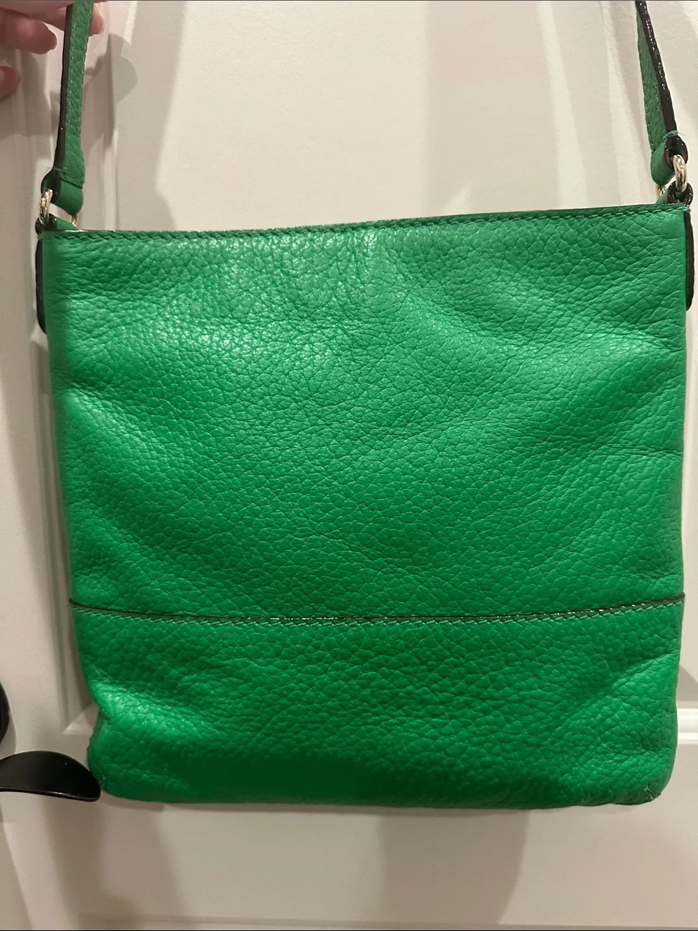 kate spade Bright Green Pebbled Leather Crossbody Bag